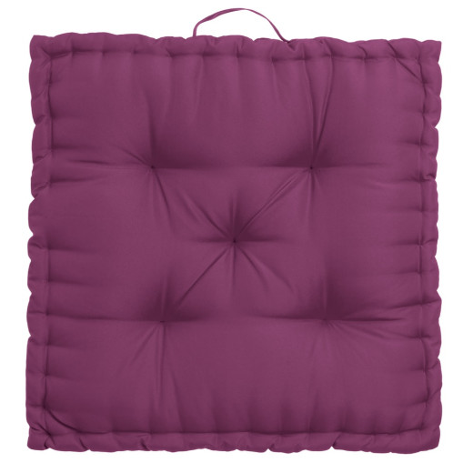 Coussin de sol de sol violet 60x60x10cm, Oxford 