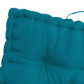 Coussin de sol de sol turquoise 60x60x10cm, Oxford