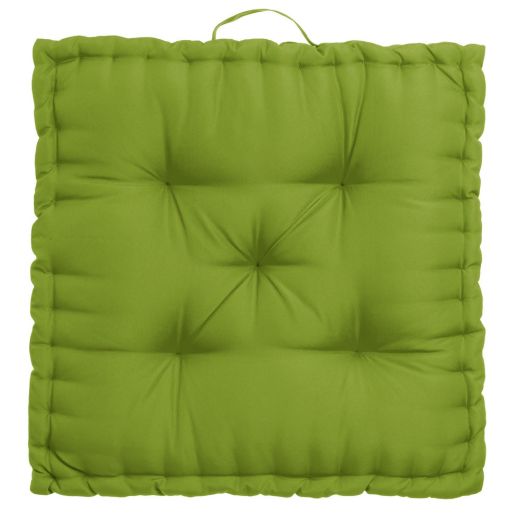 Coussin de sol de sol vert pomme 60x60x10cm, Oxford