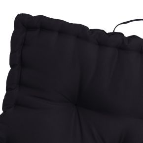 Coussin de sol de sol noir 60x60x10cm, Oxford