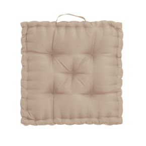 Coussin de sol de sol taupe 45x45x10cm, Oxford