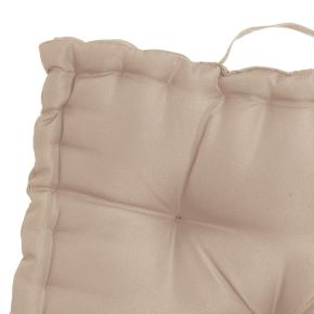 Coussin de sol de sol taupe 45x45x10cm, Oxford