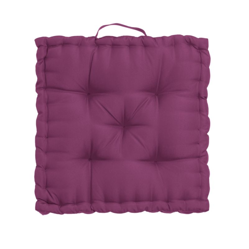 Coussin de sol de sol violet 45x45x10cm, Oxford