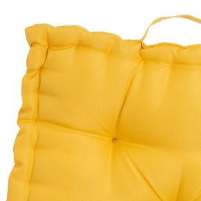 Coussin de sol de sol jaune 45x45x10cm, Oxford