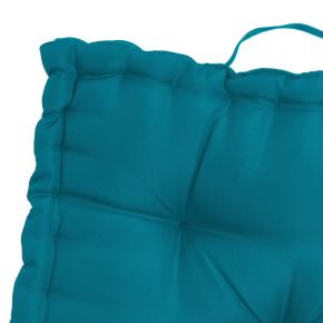 Coussin de sol de sol turquoise 45x45x10cm, Oxford