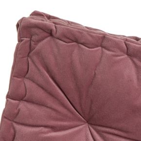 Coussin de sol velours vieux rose 60x60x10cm, Estela