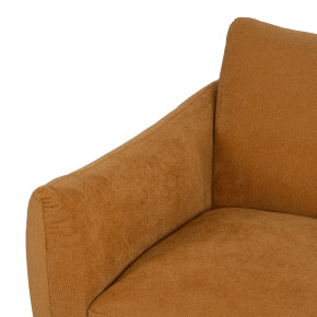 Fauteuil velours chenille ocre, Profu