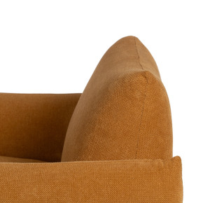 Fauteuil velours chenille ocre, Profu