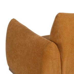 Fauteuil velours chenille ocre, Profu