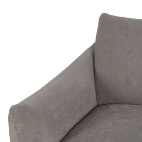 Fauteuil en velours chenille gris, Profu