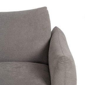 Fauteuil en velours chenille gris, Profu