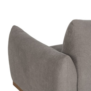 Fauteuil en velours chenille gris, Profu