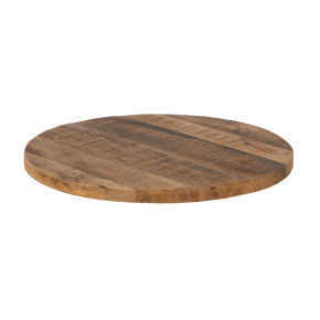 Plateau bistrot en bois de manguier carré Ø60x3cm