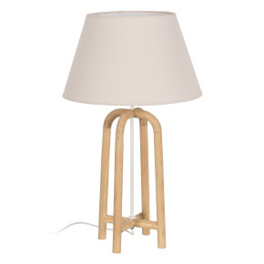 Lampe à poser résine et lin, Lara 40x40xH68cm