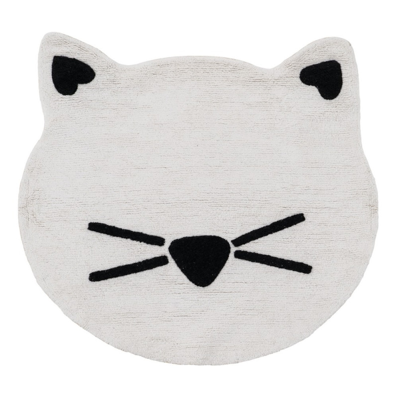 Tapis enfant en coton Ø100cm, Chat