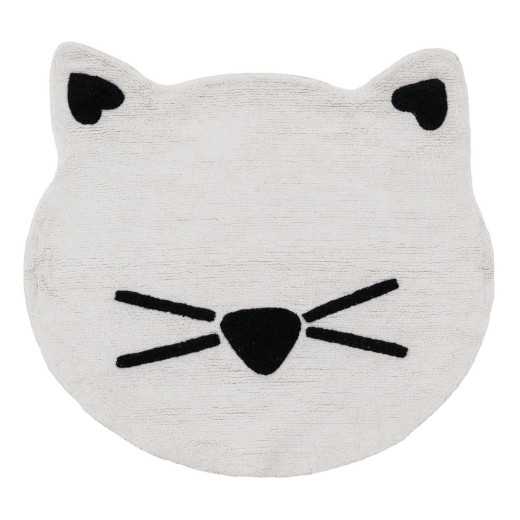 Tapis enfant en coton Ø100cm, Chat