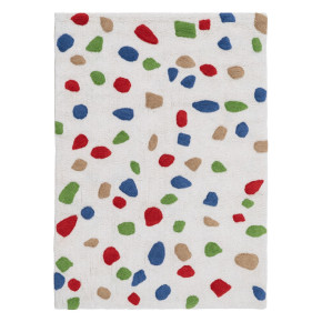 Tapis moucheté en coton 100x135cm, Caro