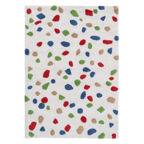 Tapis moucheté en coton 120x160cm, Caro