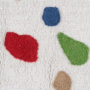 Tapis moucheté en coton 120x160cm, Caro