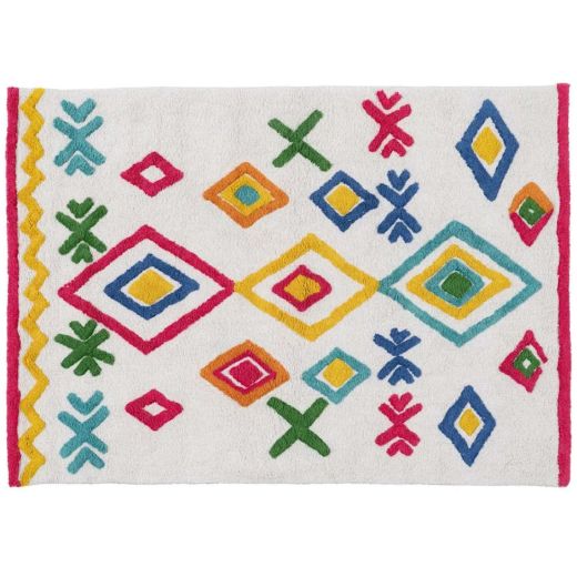 Tapis ethnique en coton 100x135cm, Ethny