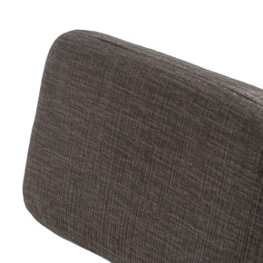 Lot de 4 chaises design tissu chenille gris, Hoala