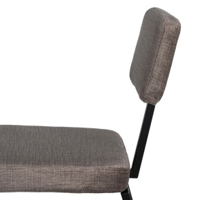 Lot de 4 chaises design tissu chenille gris, Hoala