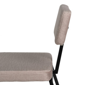 Lot de 4 chaises design tissu chenille beige, Hoala