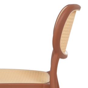 Lot de 2 chaises ocre et beige empilable, Artus