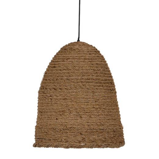 Suspension en fibres naturelle beige Ø43cm, Yaka