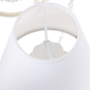 Suspension 8 bras métal beige et verre, Biso