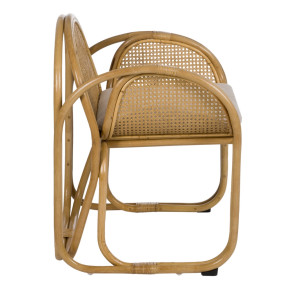 Fauteuil en rotin naturel et cannage, Goodw