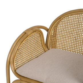 Fauteuil en rotin naturel et cannage, Goodw