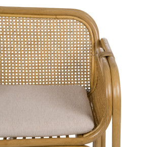 Fauteuil en rotin naturel et cannage, Respal