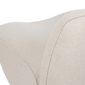 Fauteuil en tissu bouclette ivoire, Supp