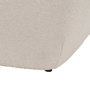 Fauteuil en tissu bouclette ivoire, Supp