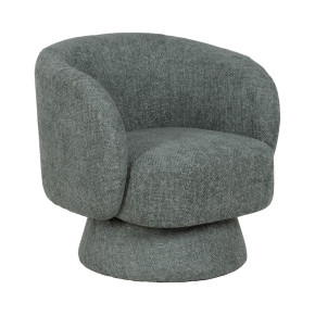 Fauteuil tissu chenille vert, Etofe