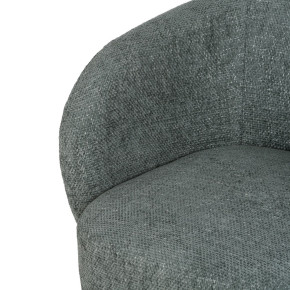 Fauteuil en tissu chenille vert, Etofe