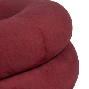 Fauteuil chenille arrondie bordeaux, Loulou