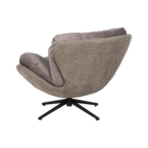 Fauteuil renouvelable taupe pivotant, OLD