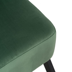 Fauteuil en velours vert et bois, Mayo