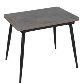 Table à manger extensible grise 90/120cm, Elty