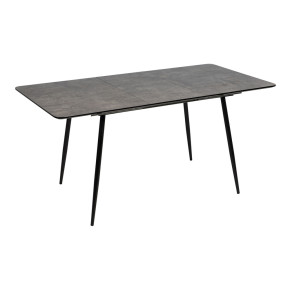 Table à manger extensible grise 120/160cm, Elty