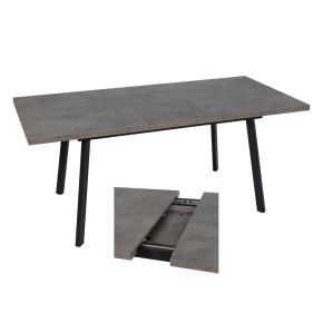 Table à manger extensible grise 138/178cm, Fiss