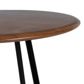 Table bistrot en bois d'hévéa Ø60x105cm, Ethy