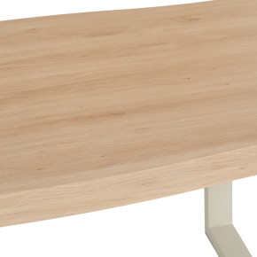 Table a manger en bois beige 160x90x75cm, Yan