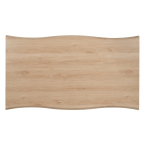 Table a manger en bois beige 160x90x75cm, Yan