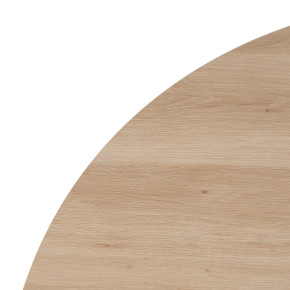 Table a manger en bois Md naturelle et métal Ø120cm, Redyn