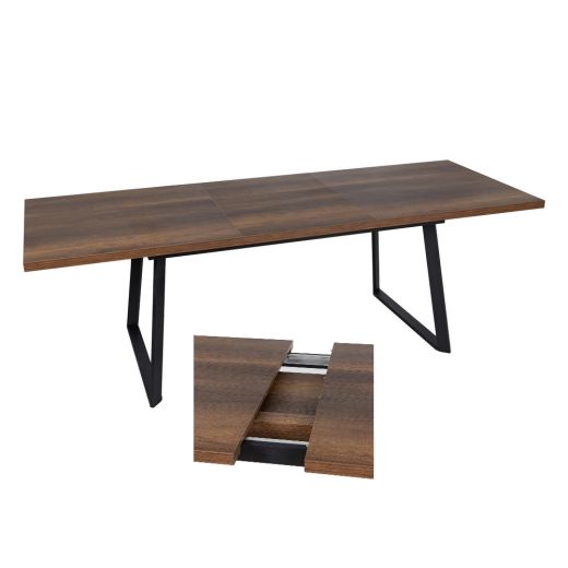 Table à manger extensible marron 170/230cm, Tatho