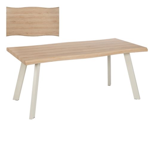 Table a manger bois beige L180x90x75cm, Mann