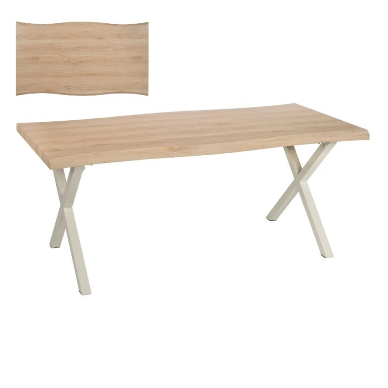 Table a manger bois beige 180x90x75cm Love